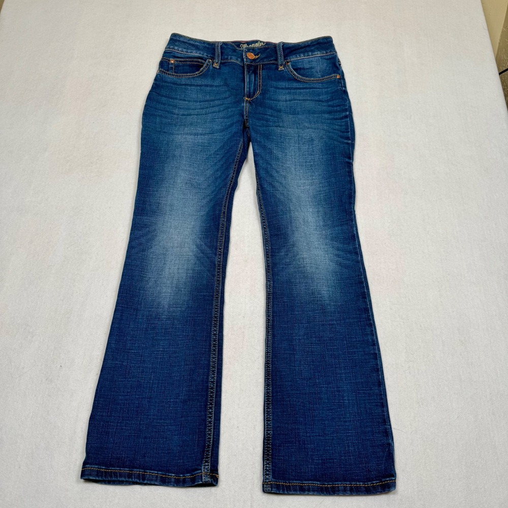 Wrangler Womens Boot Cut Jeans Medium Wash Blue Stretch Size 9 x 30 1009MWZMS